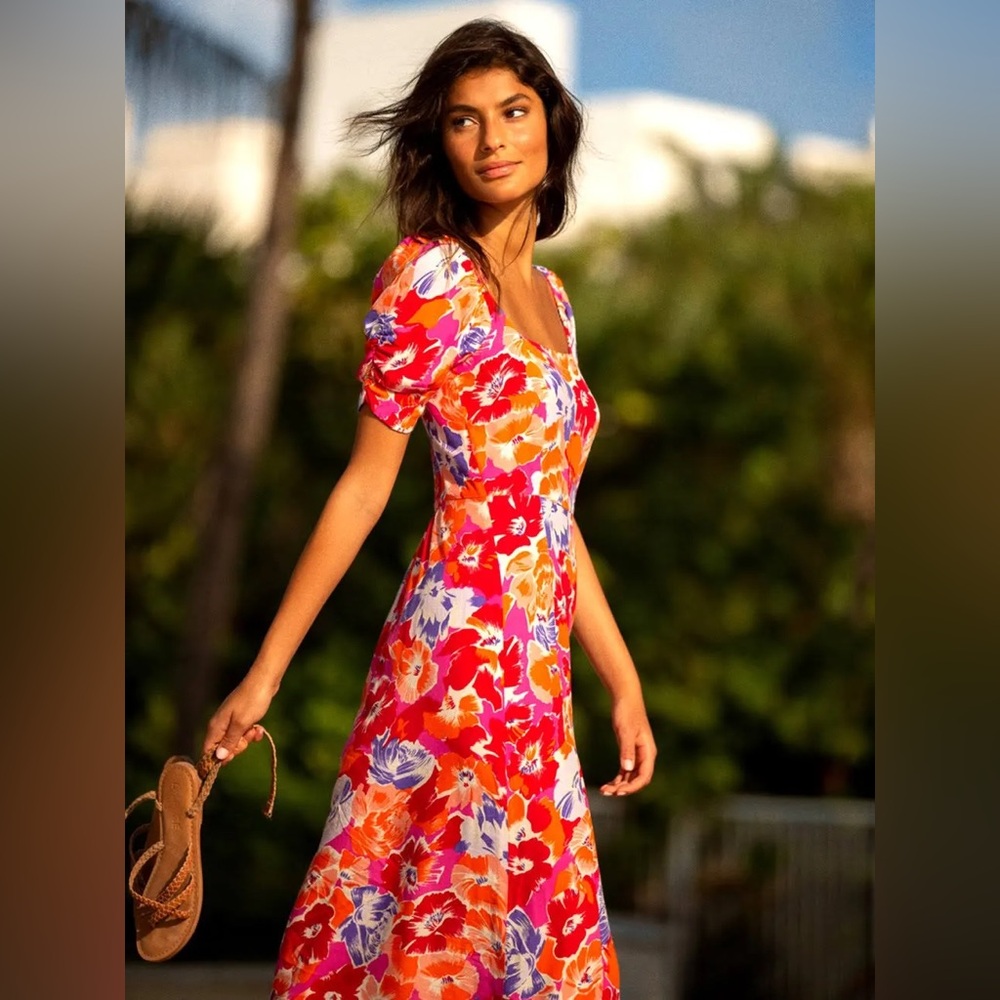 L* Space Alissa Midi Dress in Super Bloom